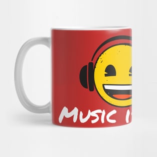 Music is Life emoji Tee Mug